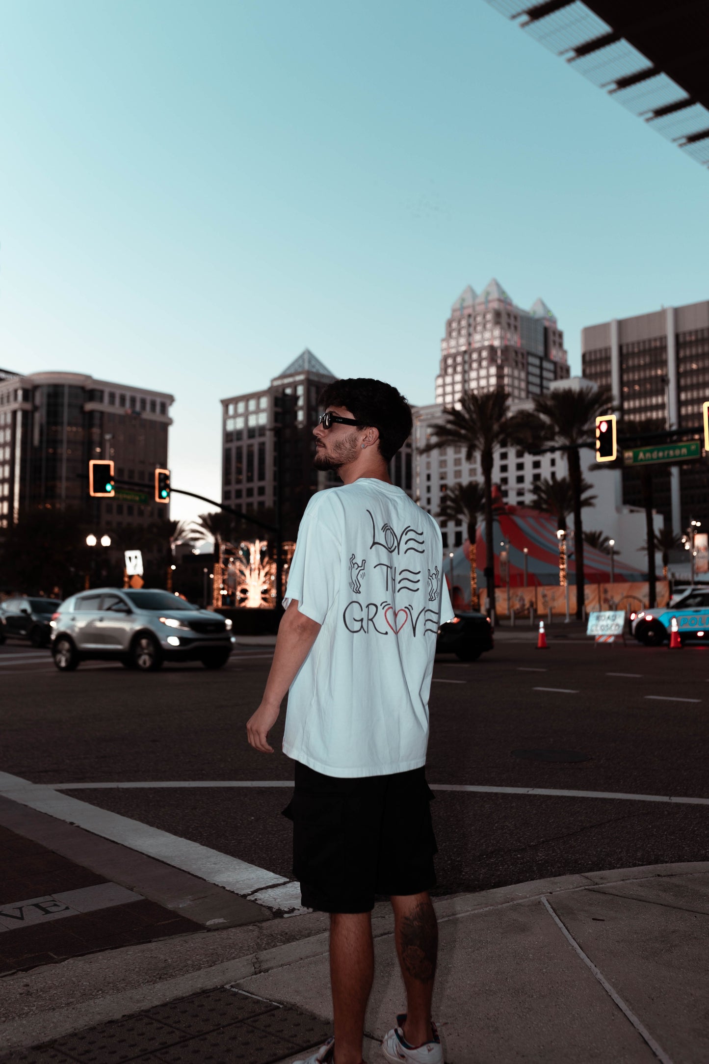 “Love the Groove” - Oversized White