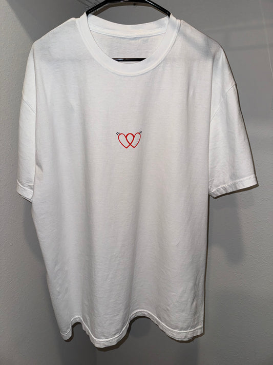 “Love the Groove” - Oversized White Tee